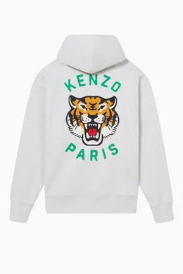 Embroidered tiger hoodie clearance