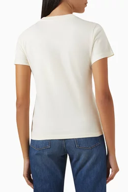 Moncler white t shirt women's clearance