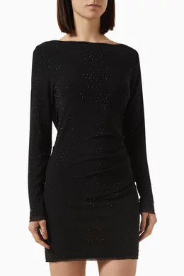 Buy Mossman Black Illuminate Mini Dress For Women Online Ounass UAE