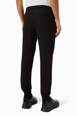 Buy C.P. Company Black Logo Sweatpants in Brushed fleece For Men Online Ounass UAE