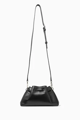 Buy Jimmy Choo Black Small Cinch S Bucket Bag in Leather For