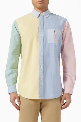 Ralph lauren pastel colour block shirt 2025