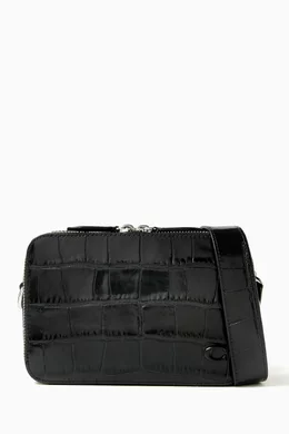Embossed leather crossbody bag online