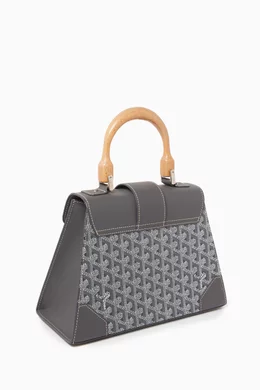 Buy Goyard Pre-Loved Grey Saigon PM Top-handle Bag in Goyardine