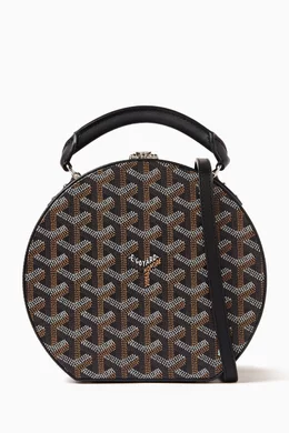 Buy Goyard Pre Loved Black Alto Hatbox Trunk Bag in Goyardine Canvas Leather For Women Online Ounass UAE