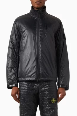 Stone island black badge jacket top