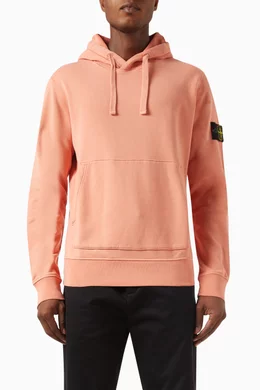 Stone island hoodie orange top