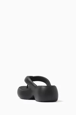 Buy Melissa Black Free Fuzzy Platform Sandals in EVA Foam For Women Online Ounass UAE