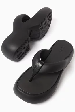 Buy Melissa Black Free Fuzzy Platform Sandals in EVA Foam For Women Online Ounass UAE