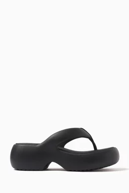 Buy Melissa Black Free Fuzzy Platform Sandals in EVA Foam For Women Online Ounass UAE