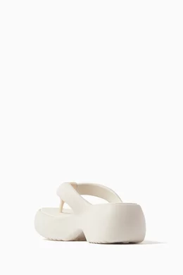 Fuzzy platform sandals hotsell