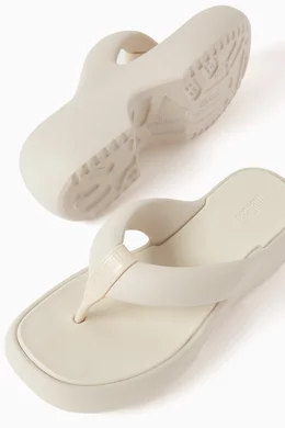 Buy Melissa White Free Fuzzy Platform Sandals in EVA Foam For Women Online Ounass UAE