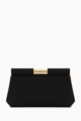 Buy Dolce Gabbana Black Small Marlene Clutch Bag in Leather For Women Online Ounass UAE