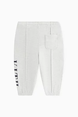Buy Kith Grey Logo Nelson Sweatpants in Fleece For Baby Boys Online Ounass UAE
