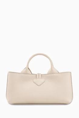 Longchamp roseau small leather tote outlet