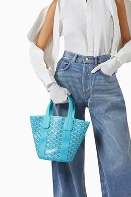 Buy Goyard Pre Loved Blue Unused Belharra PM Bag in Coated canvas For Women Online Ounass UAE
