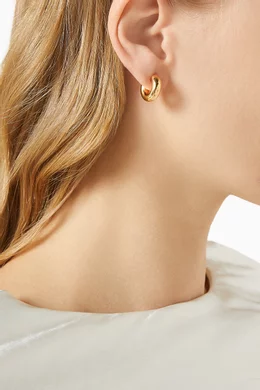 Chubby hoop earrings best sale