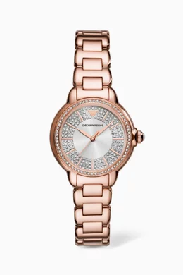 Emporio armani watch ladies rose gold outlet