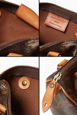 Buy Louis Vuitton Pre Loved Brown 90s Nano Speedy Bag in Monogram Coated Canvas Vachetta Leather For Women Online Ounass UAE