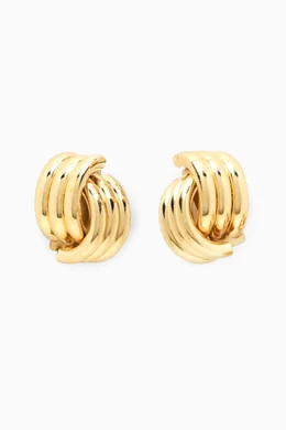 Buy Shashi Gold Grace Earrings in 14kt Gold plated Metal For Women Online Ounass UAE
