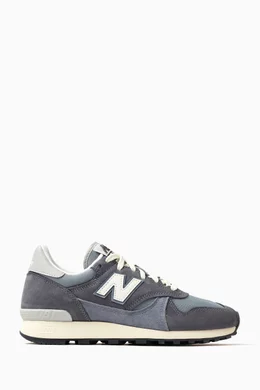 Buy New Balance Blue 475 Sneakers in Mesh Suede For Men Online Ounass UAE