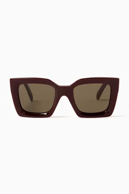 Buy Celine Black Bold 3 Dots Square Sunglasses in Acetate For Women Online Ounass UAE