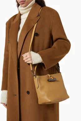 Buy Longchamp Neutral XS Le Roseau Essential Bucket Bag in Leather For Women Online Ounass UAE