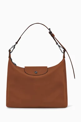 Buy Longchamp Brown Le Pliage Xtra Hobo Bag in Leather For Women Online Ounass UAE