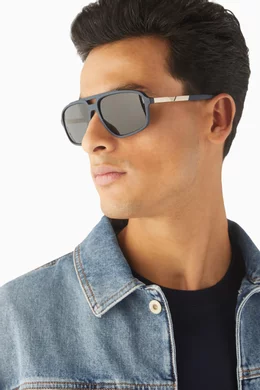 Emporio armani pilot sunglasses cheap