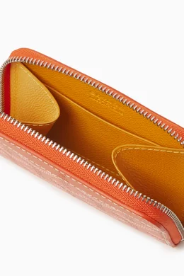 Buy Goyard Pre Loved Orange Coin Purse Wallet in Goyardine Canvas For Women Online Ounass UAE