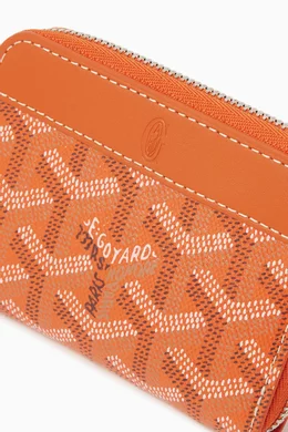 Buy Goyard Pre Loved Orange Coin Purse Wallet in Goyardine Canvas For Women Online Ounass UAE