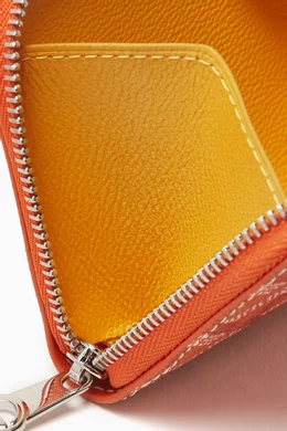 Buy Goyard Pre Loved Orange Coin Purse Wallet in Goyardine Canvas For Women Online Ounass UAE