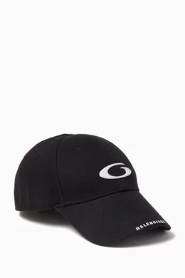Buy Balenciaga Black Loop Sports Icon Embossed Cap in Cotton