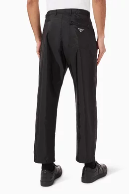 Buy Prada Black Straight-leg Pants in Re-nylon For Men