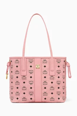 Buy MCM Pink Small Liz Shopper Tote Bag in Visetos Canvas For Women Online Ounass UAE