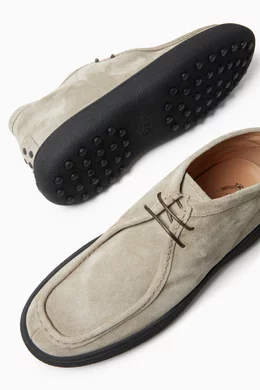 Buy Tod s Neutral W. G. Boots in Suede For Men Online Ounass UAE