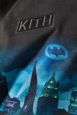 Buy Kith Black x Batman Gotham Vintage Nelson Hoodie in Cotton For