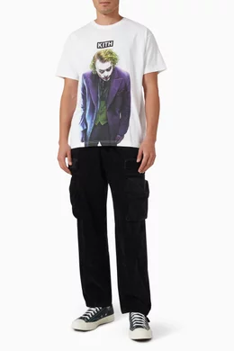 Buy Kith White x Batman Joker Vintage T-shirt in Cotton For