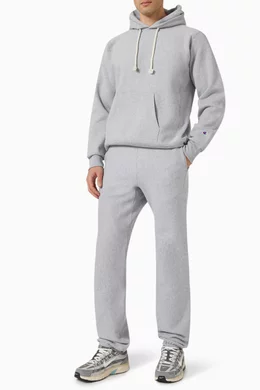 Buy Champion Grey Reverse Weave Sweatpants in Cotton For Men Online Ounass UAE