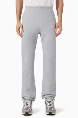 Buy Champion Grey Reverse Weave Sweatpants in Cotton For Men Online Ounass UAE