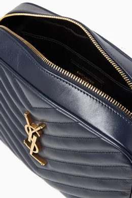 Buy SAINT LAURENT Blue Lou Camera Shoulder Bag in Quilted Leather For Women Online Ounass UAE