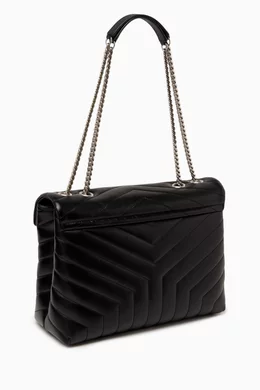 Buy SAINT LAURENT Black Loulou Medium Bag in Quilted Leather For Women Online Ounass UAE