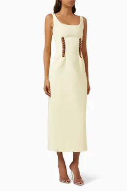 wynn hamlyn beaded dress Wynn Hamlyn Hibiscus Button Gown