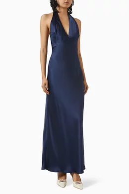 blu silk dress reformation Reformation 100% silk light blue dress NEW Size M - $345