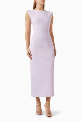Structured shoulder dress top