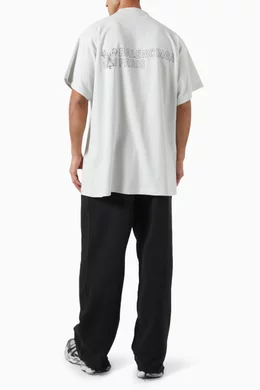 Balenciaga バレンシアガ＊Key Crest Vintageオーバー Tシャツ Buy Balenciaga White Oversized Key Crest T-Shirt in Vintage