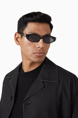Buy Gentle Monster Black Vegax 01 Sunglasses in Acetate For UNISEX