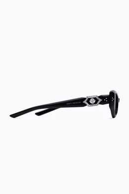 Buy Gentle Monster Black Vegax 01 Sunglasses in Acetate For UNISEX