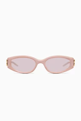 Buy Gentle Monster Pink Solid Loop P7 Sunglasses in Acetate
