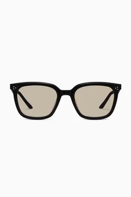 Buy Gentle Monster Black By Row 01 Sunglasses in Acetate For